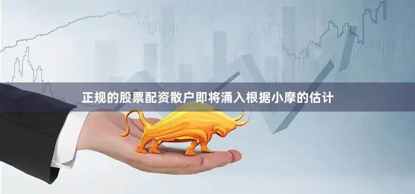 正规的股票配资　　散户即将涌入　　根据小摩的估计